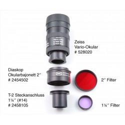 Adaptateur oculaire Zeiss Diascope pour télescope