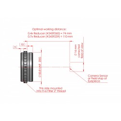 Réducteur 0.4x pour filtre solar Spectrum