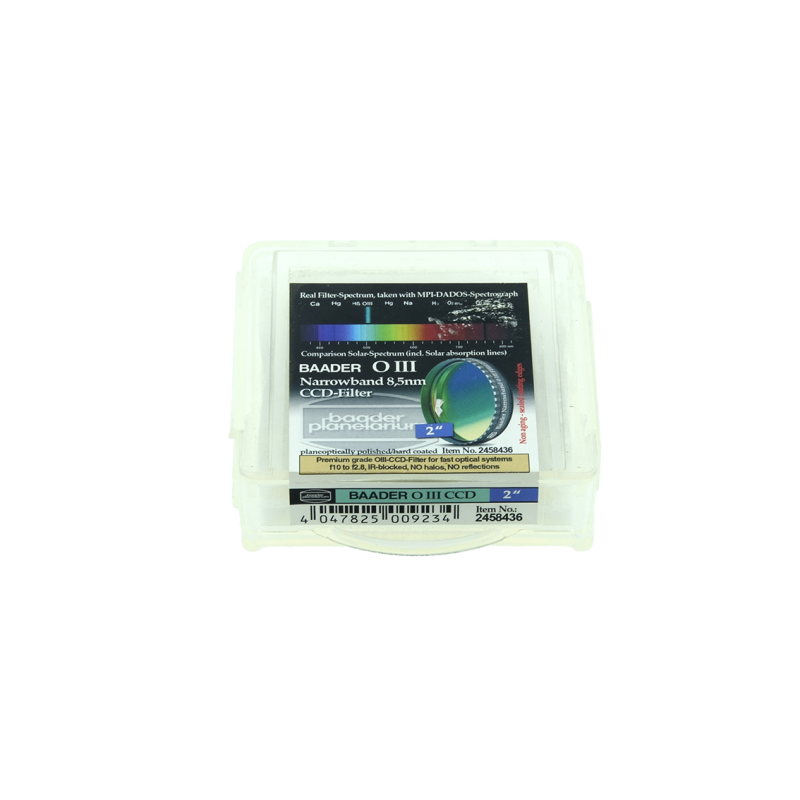 FILTRE O III CCD NARROWBAND 8,5 NM filetage 50.8mm avec barillet