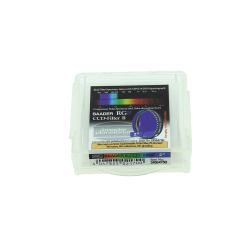 FILTRE BLEU CCD, PLAN PARALLELE, FILETAGE STANDARD 50,8 MM AVEC BARILLET